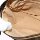 GUCCI GG Supreme Web Sherry Line Bag PVC Beige Gold 89 02 077 Auth 128012-18