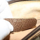 GUCCI GG Supreme Web Sherry Line Bag PVC Beige Gold 89 02 077 Auth 128012-20