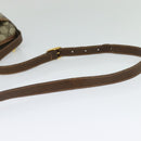 GUCCI GG Supreme Web Sherry Line Bag PVC Beige Gold 89 02 077 Auth 128012-7