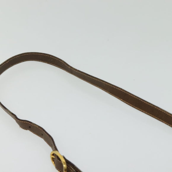 GUCCI GG Supreme Web Sherry Line Bag PVC Beige Gold 89 02 077 Auth 128012