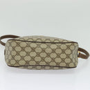 GUCCI GG Supreme Web Sherry Line Bag PVC Beige Gold 89 02 077 Auth 128012-9