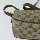 GUCCI GG Supreme Web Sherry Line Bag PVC Beige Gold Auth 128013-10
