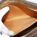 GUCCI GG Supreme Web Sherry Line Bag PVC Beige Gold Auth 128013-19