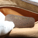 GUCCI GG Supreme Web Sherry Line Bag PVC Beige Gold Auth 128013-20