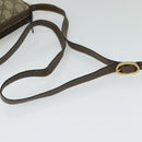 GUCCI GG Supreme Web Sherry Line Bag PVC Beige Gold Auth 128013-7