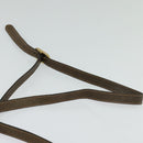 GUCCI GG Supreme Web Sherry Line Bag PVC Beige Gold Auth 128013-8