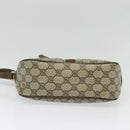GUCCI GG Supreme Web Sherry Line Bag PVC Beige Gold Auth 128013-9