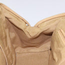 Salvatore Ferragamo Gancini Tote Bag Canvas Leather Purple Gold Auth 128017-19