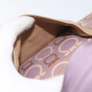 Salvatore Ferragamo Gancini Tote Bag Canvas Leather Purple Gold Auth 128017-21