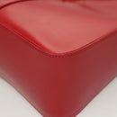 Salvatore Ferragamo Vala Shoulder Bag Leather Red Gold Auth 128018-14