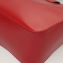 Salvatore Ferragamo Vala Shoulder Bag Leather Red Gold Auth 128018-16