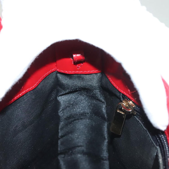 Salvatore Ferragamo Vala Shoulder Bag Leather Red Gold Auth 128018