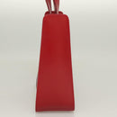 Salvatore Ferragamo Vala Shoulder Bag Leather Red Gold Auth 128018-3