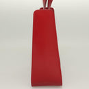 Salvatore Ferragamo Vala Shoulder Bag Leather Red Gold Auth 128018-4