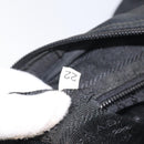 PRADA Hand Bag Nylon Black Gold Auth 128024-12