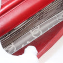 CHANEL Cambon Line Chain Shoulder Bag Leather Red Silver CC Auth 128029-17