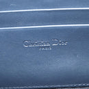 Christian Dior Trotter Canvas Shoulder Bag Navy Gold Auth 128034SM-22