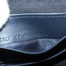 Christian Dior Trotter Canvas Shoulder Bag Navy Gold Auth 128034SM-23