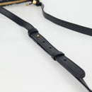 Christian Dior Trotter Canvas Shoulder Bag Navy Gold Auth 128034SM-8