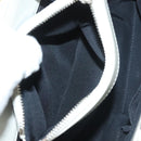 CHANEL Chain Shoulder Bag Lamb Skin White Silver CC Auth 128035-21