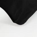 CHANEL Camellia Rhinestone Chain Accessory Pouch Satin Black CC Auth 128040V-17