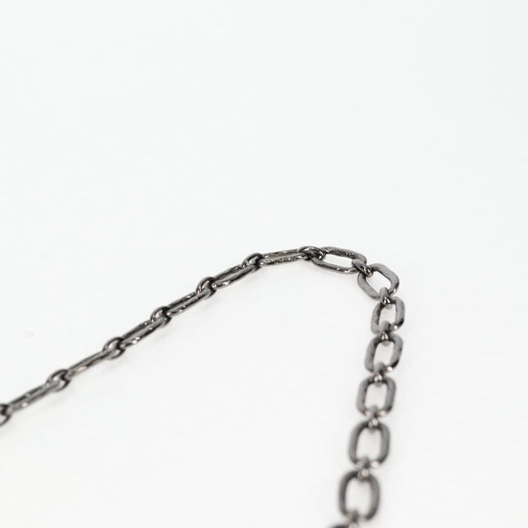 CHANEL Camellia Rhinestone Chain Accessory Pouch Satin Black CC Auth 128040V