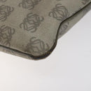 LOEWE Anagram Hand Bag PVC Leather Gray Auth 128042-8