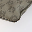 LOEWE Anagram Hand Bag PVC Leather Gray Auth 128042-16
