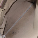 LOEWE Anagram Hand Bag PVC Leather Gray Auth 128042-10