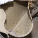 LOEWE Anagram Hand Bag PVC Leather Gray Auth 128042-11