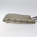 LOEWE Anagram Hand Bag PVC Leather Gray Auth 128042-3