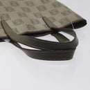 LOEWE Anagram Hand Bag PVC Leather Gray Auth 128042-7