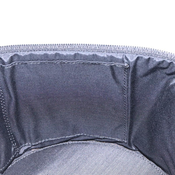 Burberrys Nova Check Vanity Pouch Canvas Beige Gold Auth 128047V