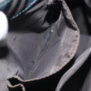 BURBERRY Nova Check Blue Label Hand Bag Nylon Blue Silver Auth 128058-12