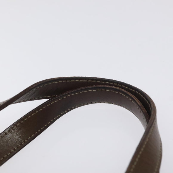 BURBERRY Nova Check Blue Label Hand Bag Nylon Blue Silver Auth 128058