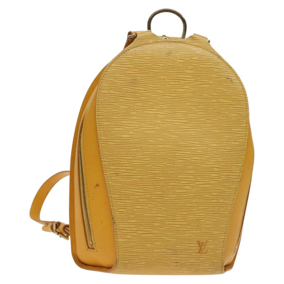 LOUIS VUITTON Epi Mabillon Backpack Yellow M52239 LV Auth 128069