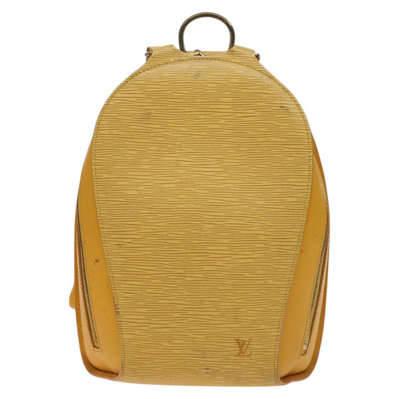 LOUIS VUITTON Epi Mabillon Backpack Yellow M52239 LV Auth 128069