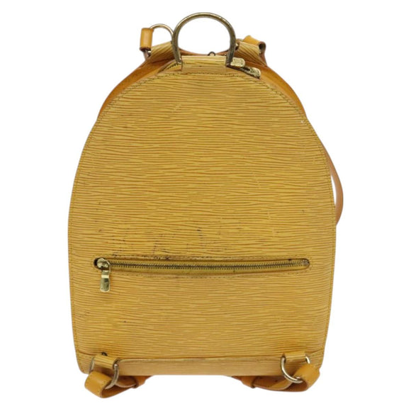 LOUIS VUITTON Epi Mabillon Backpack Yellow M52239 LV Auth 128069