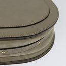 Chloe Nile Hand Bag Leather 2way Beige Gold Auth 128074-16