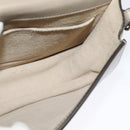 Chloe Nile Hand Bag Leather 2way Beige Gold Auth 128074-19
