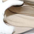 Chloe Nile Hand Bag Leather 2way Beige Gold Auth 128074-20