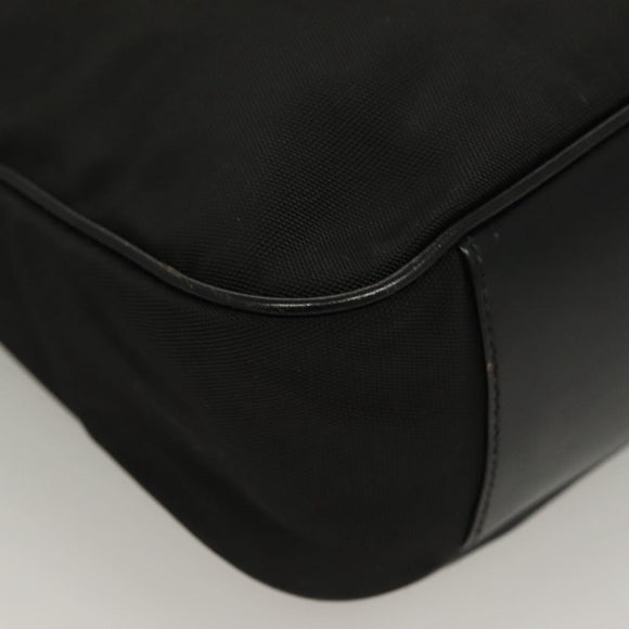 GUCCI Bamboo Hand Bag Canvas 2way Black Silver 001 1638 Auth 128076