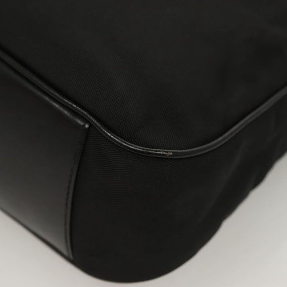 GUCCI Bamboo Hand Bag Canvas 2way Black Silver 001 1638 Auth 128076
