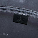 GUCCI Bamboo Hand Bag Canvas 2way Black Silver 001 1638 Auth 128076-17