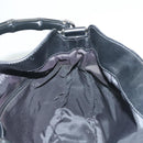 GUCCI Bamboo Hand Bag Canvas 2way Black Silver 001 1638 Auth 128076-19