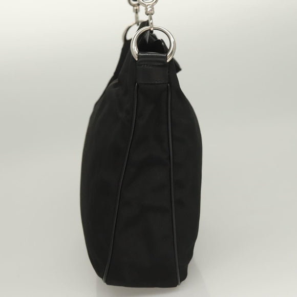 GUCCI Bamboo Hand Bag Canvas 2way Black Silver 001 1638 Auth 128076