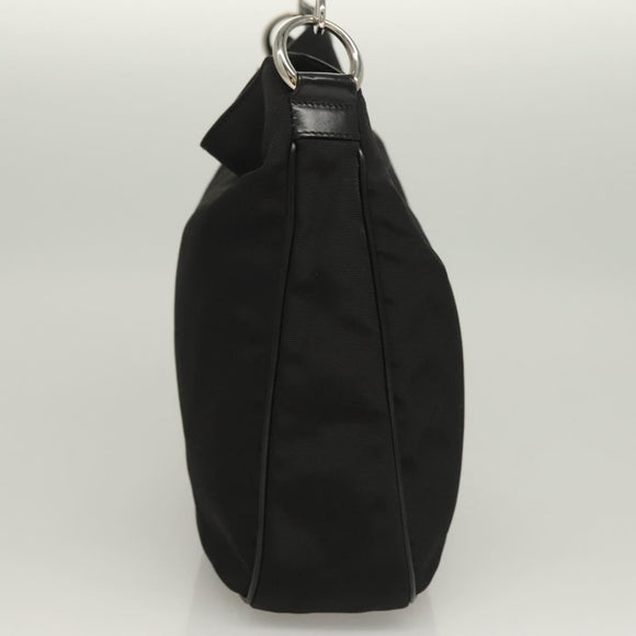 GUCCI Bamboo Hand Bag Canvas 2way Black Silver 001 1638 Auth 128076