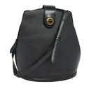 LOUIS VUITTON Epi Cluny Shoulder Bag Black M52252 LV Auth 128080-1