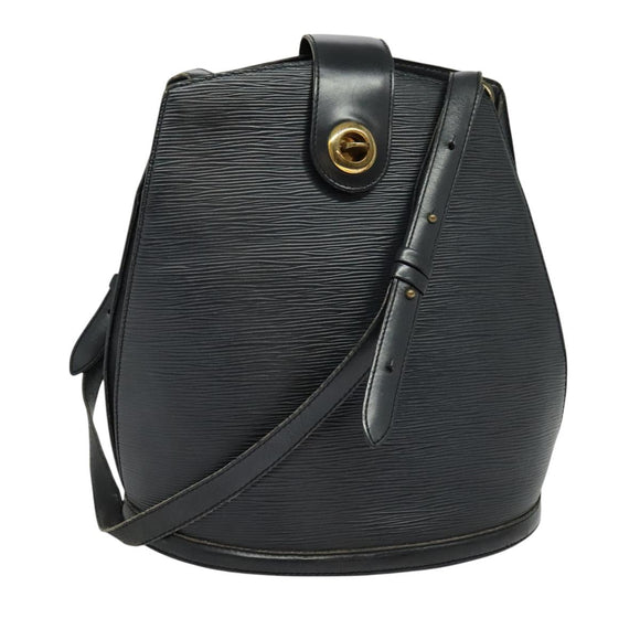 LOUIS VUITTON Epi Cluny Shoulder Bag Black M52252 LV Auth 128080