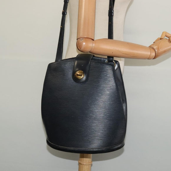 LOUIS VUITTON Epi Cluny Shoulder Bag Black M52252 LV Auth 128080